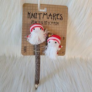 Knitmares Pencil & Keychain Santa Set